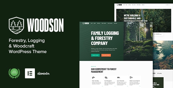 Woodson - Forestry & Logging WordPress Theme Logo